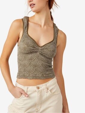 Free People Love Letter Sweetheart CAMI Stingray
